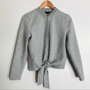 NWOT J. Crew | tie knot button snaps sweater